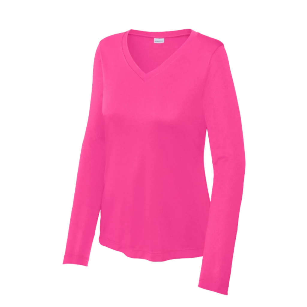 Scrubs By Design Sport-Tek® Women's Long Sleeve PosiCharge® Competitor™ V-Neck Tee